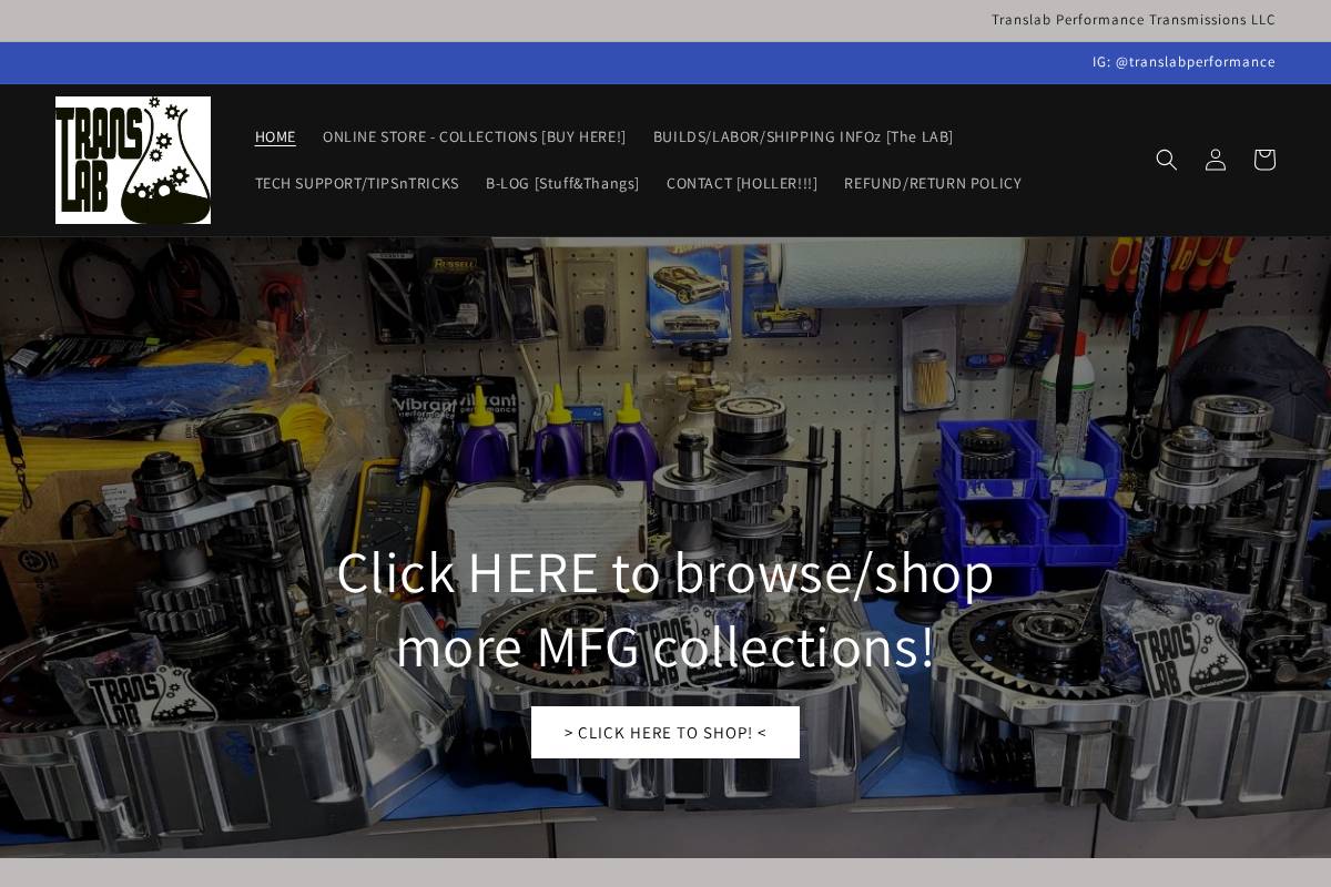 translabperformance.net homepage screenshot