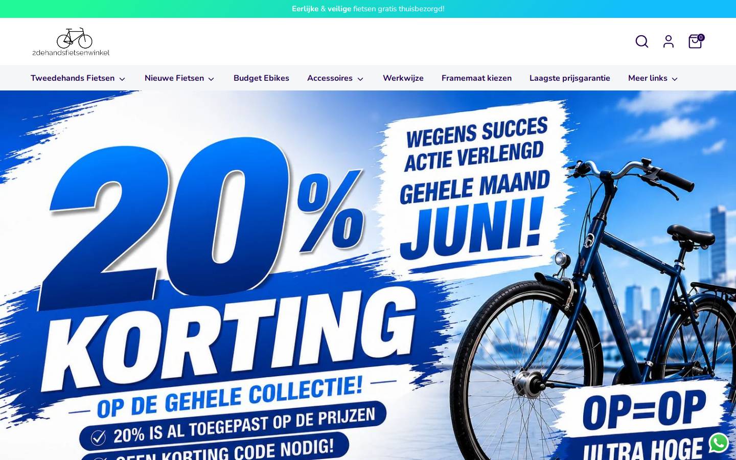 transportfietsenshop.nl homepage screenshot