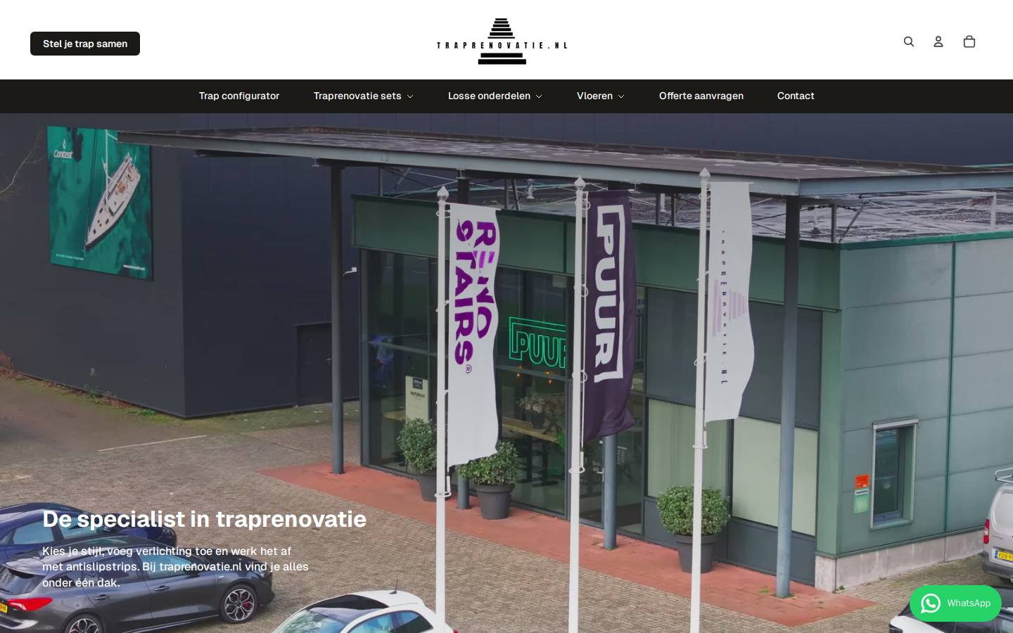 trap-renovatie.nl homepage screenshot