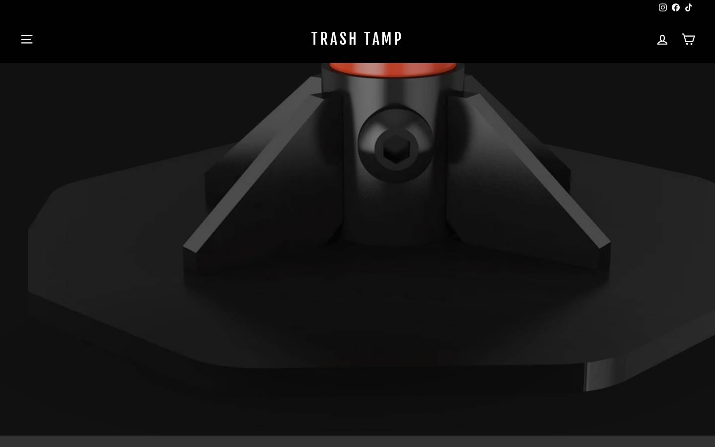 trashtamp.com homepage screenshot