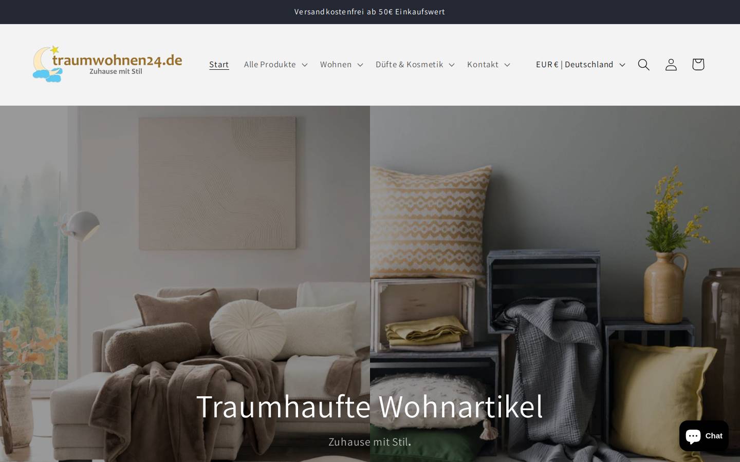traumwohnen24.de homepage screenshot