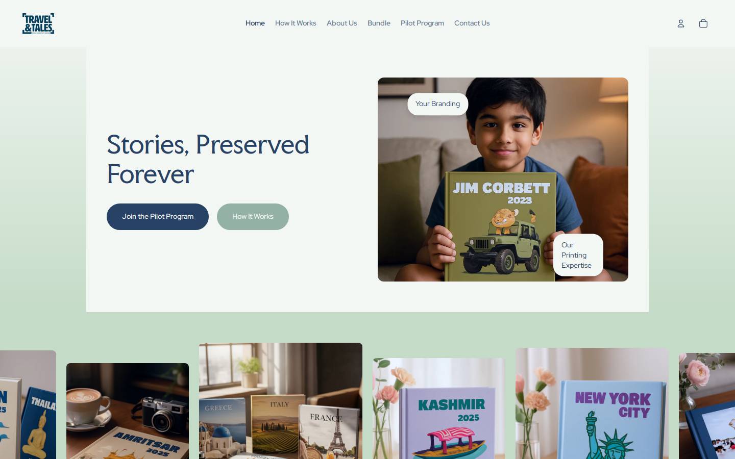 travelandtales.com homepage screenshot