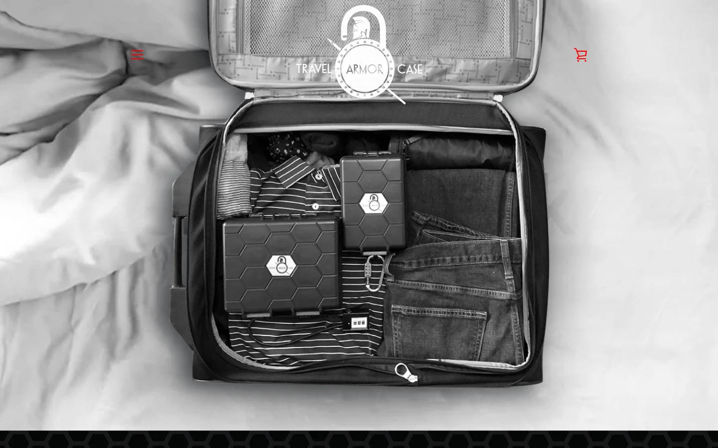 travelarmorcase.com homepage screenshot