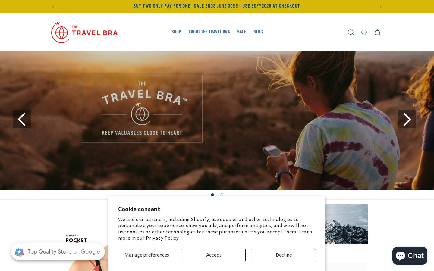 travelbra.com.au homepage screenshot