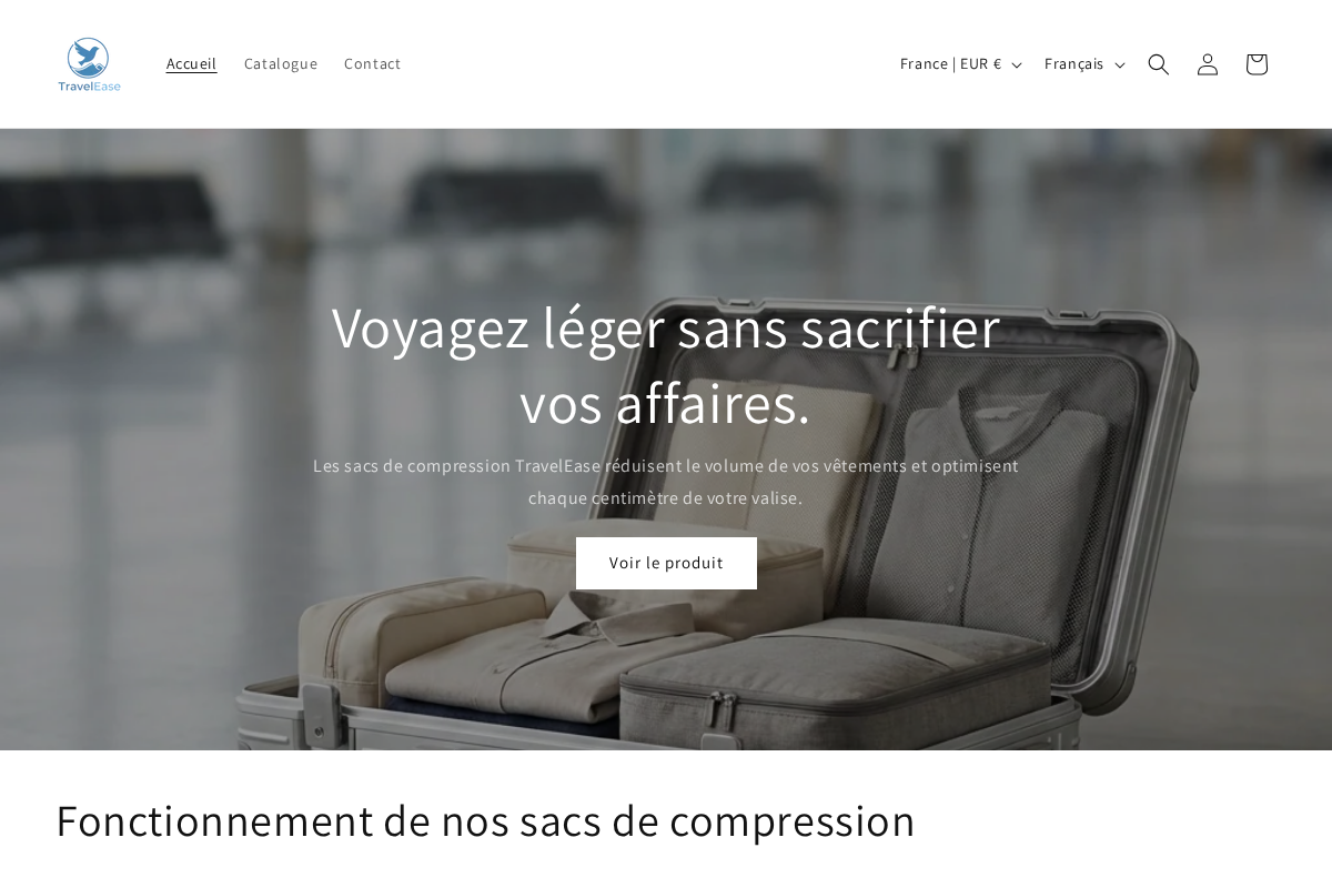travelease.fr homepage screenshot