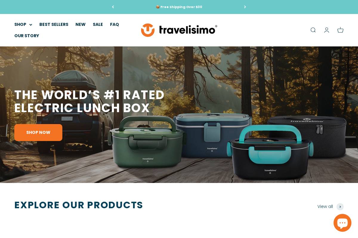 travelisimobrand.com homepage screenshot