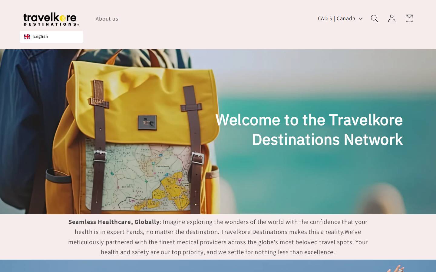 travelkoredestinations.com homepage screenshot