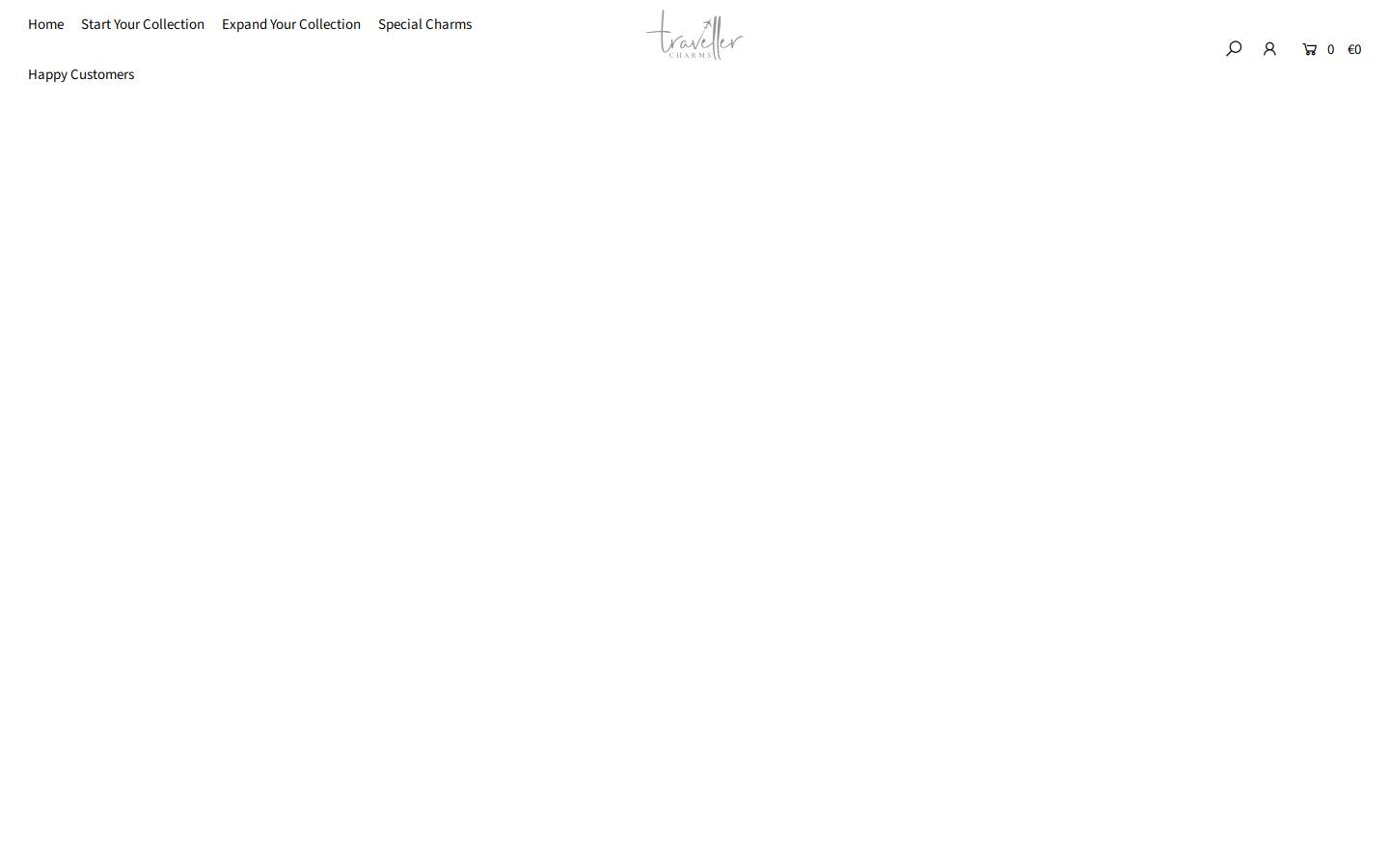 travellercharms.com homepage screenshot