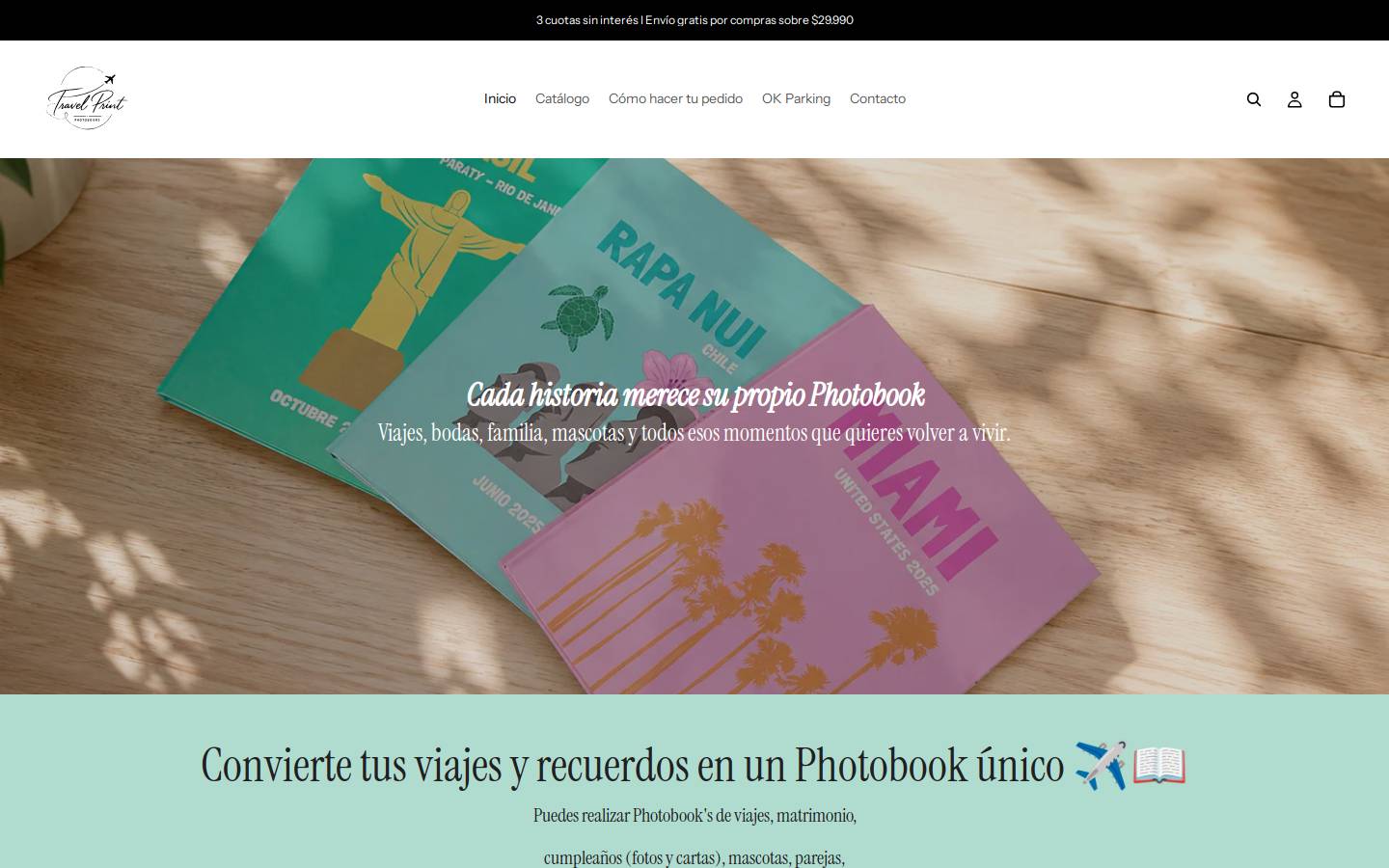 travelprint.cl homepage screenshot