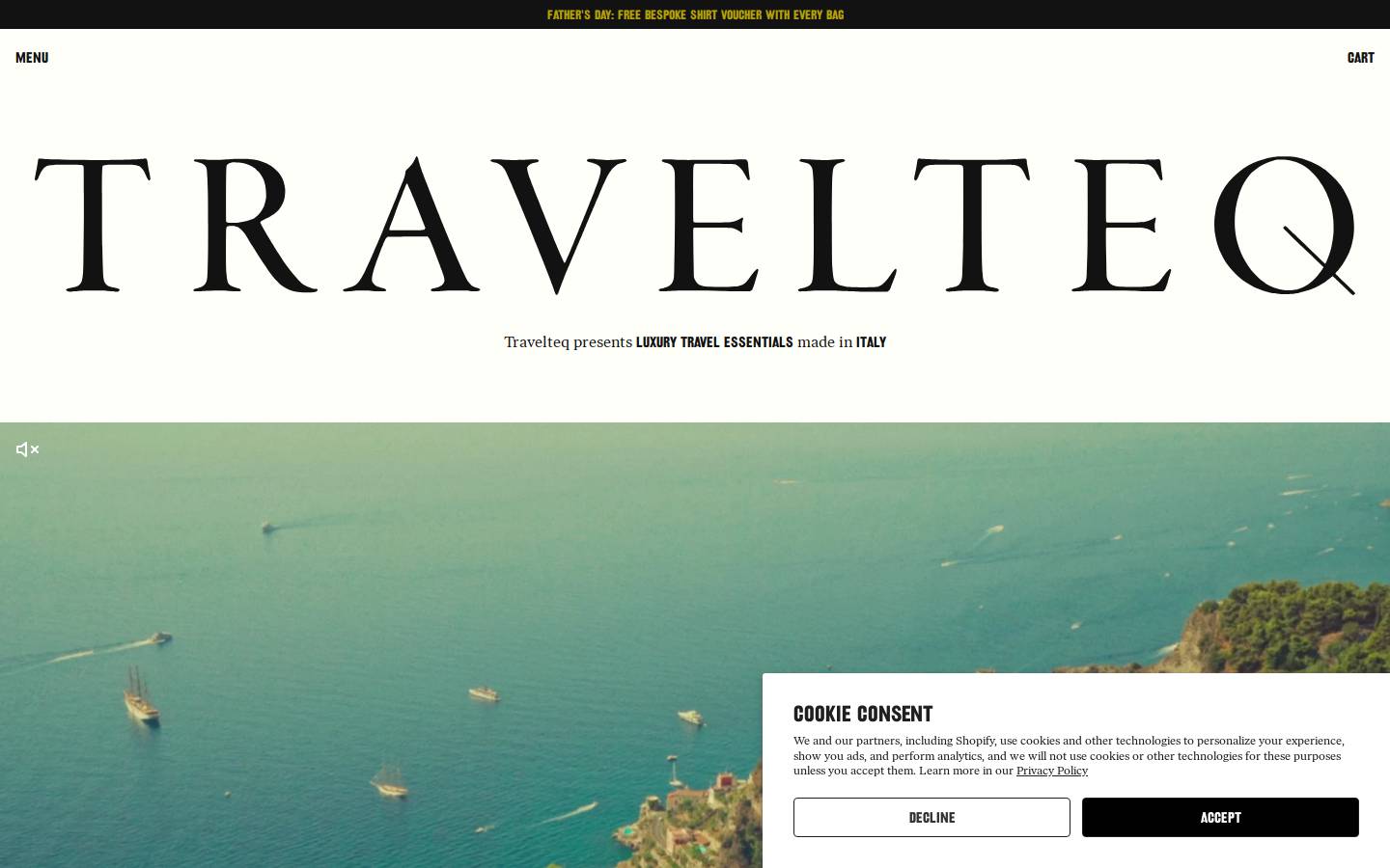 Travelteq homepage screenshot