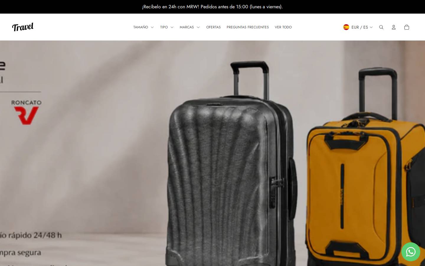 traveltienda.es homepage screenshot
