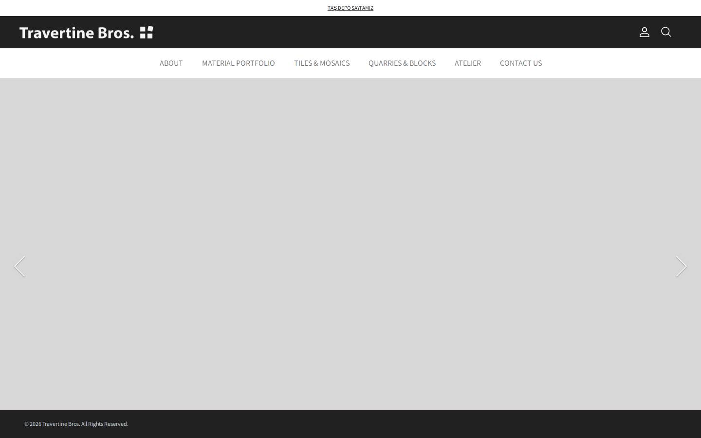 travertine-bros.com homepage screenshot