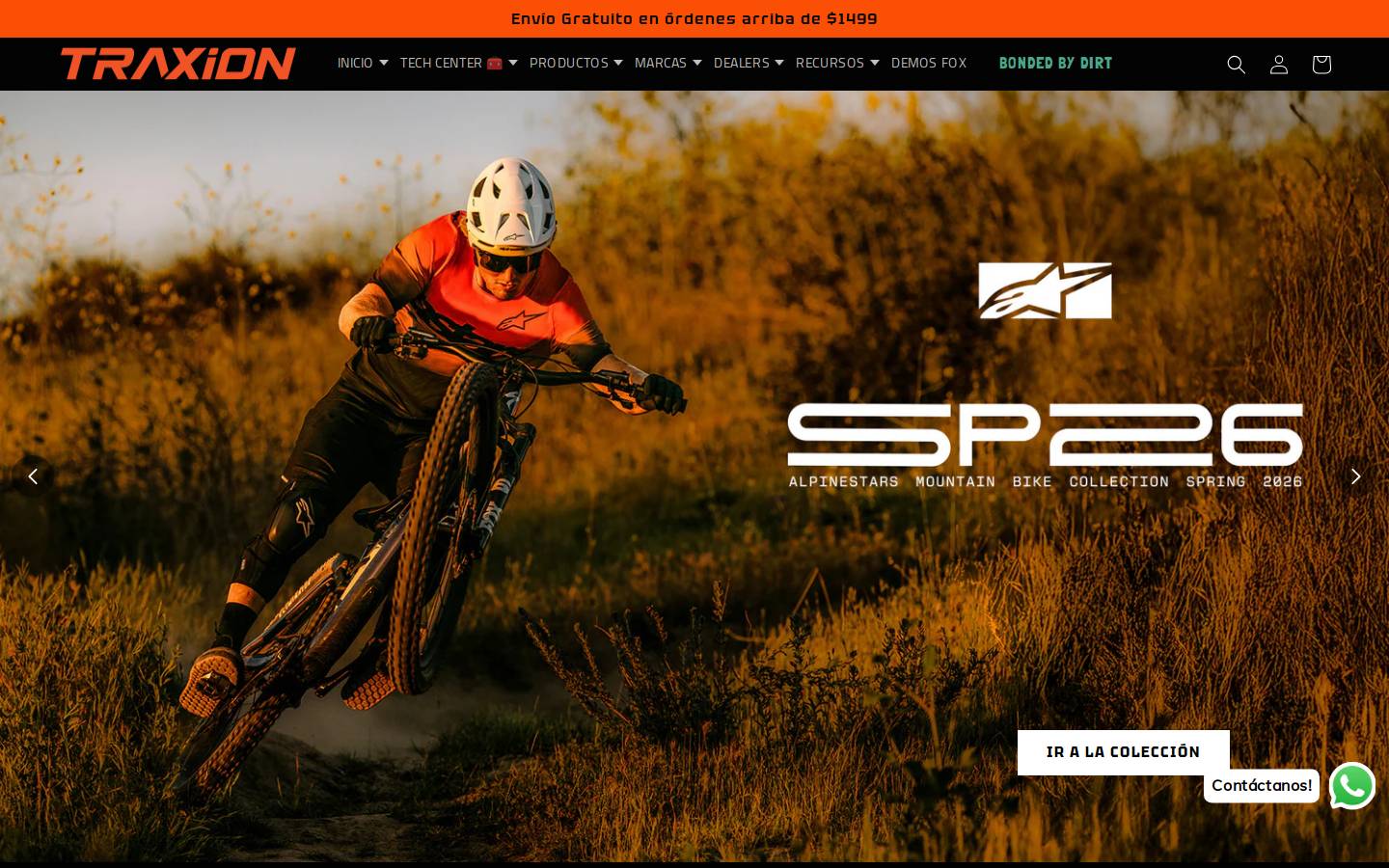 traxion.mx homepage screenshot