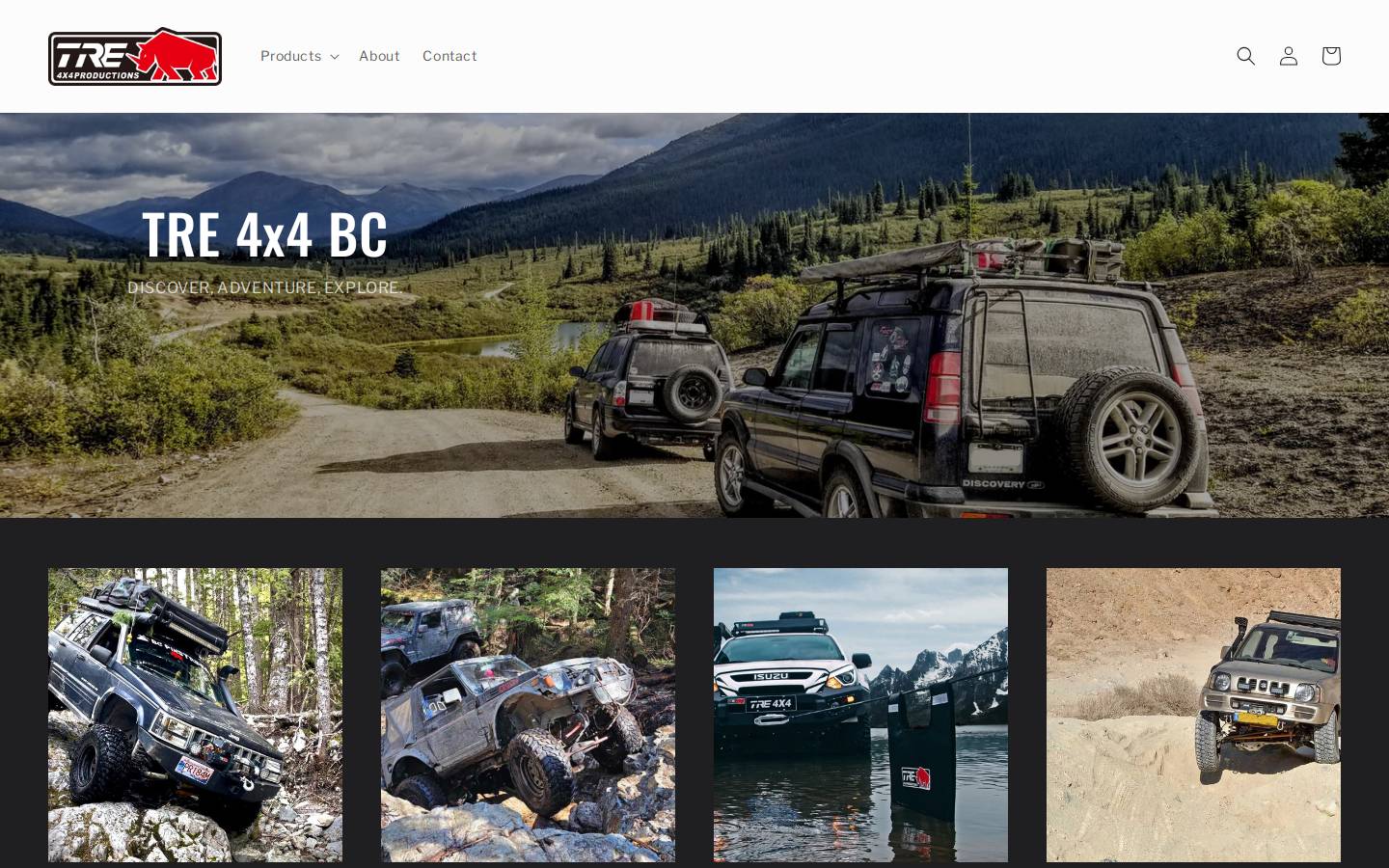 tre4x4bc.com homepage screenshot