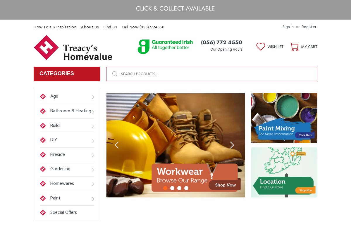 treacyshomevalue.ie homepage screenshot