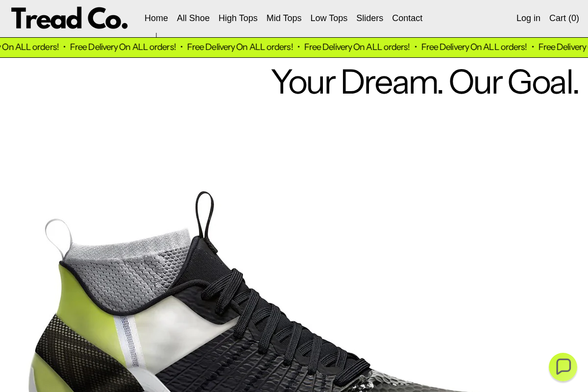 Treadcoofficial homepage screenshot