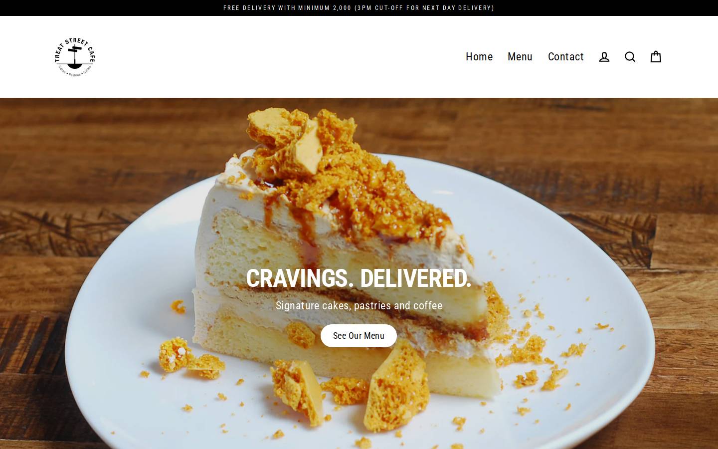 treatstreetcafe.com homepage screenshot