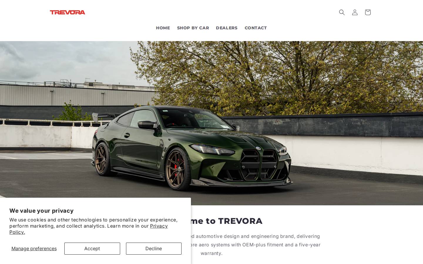 trecomposites.com homepage screenshot