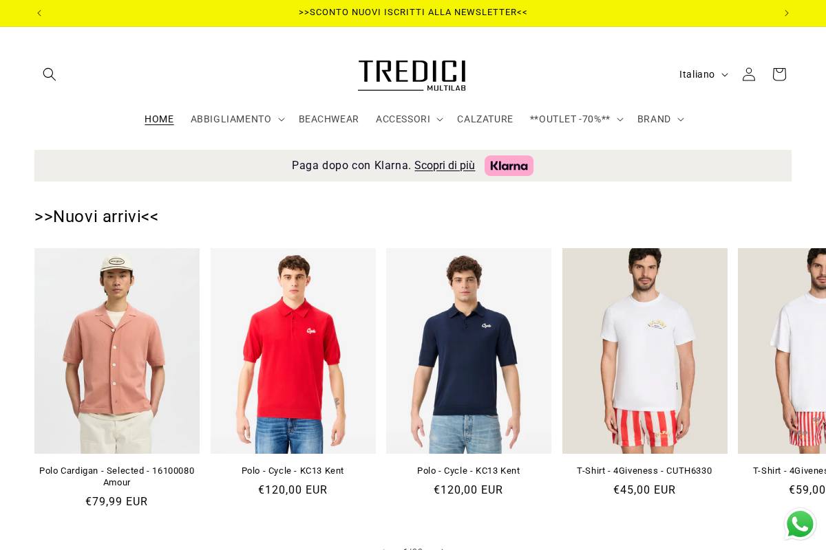 tredicimultilab.com homepage screenshot