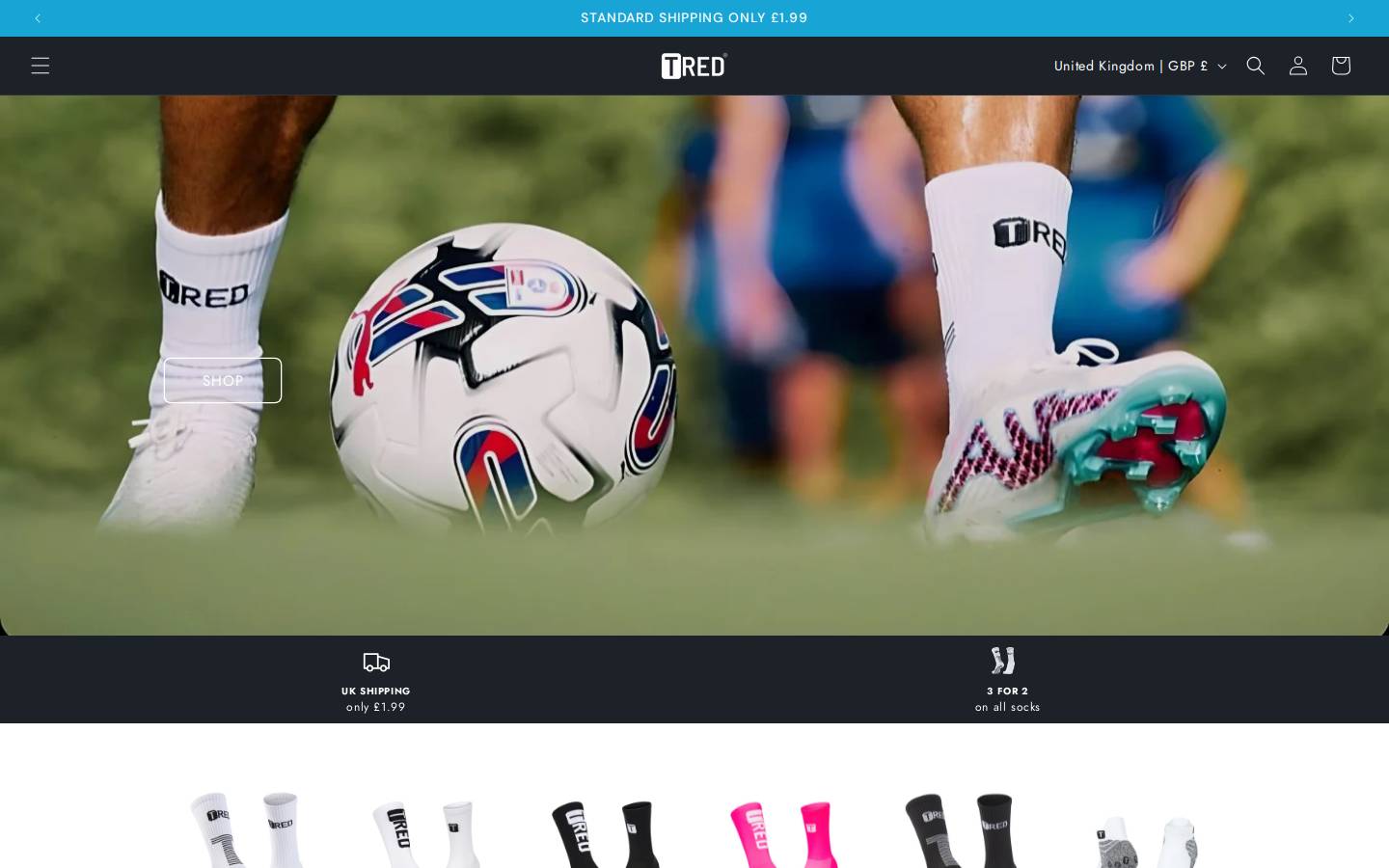 tredsocks.com homepage screenshot
