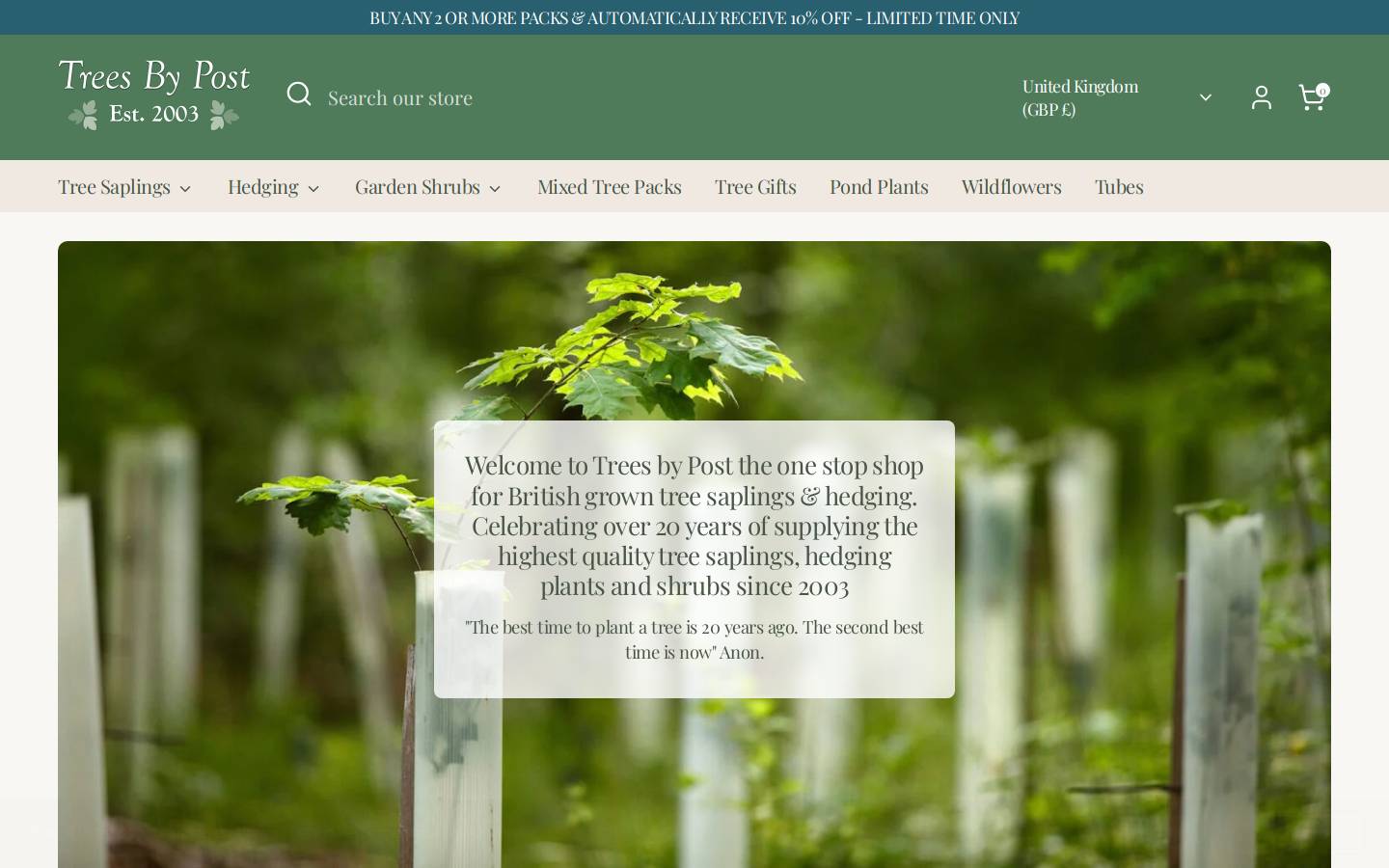 treegift.com homepage screenshot