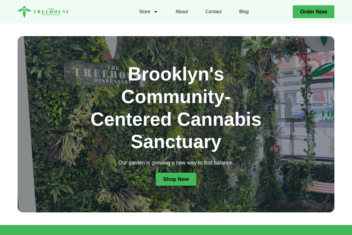 treehousedispensaryinc.com homepage screenshot