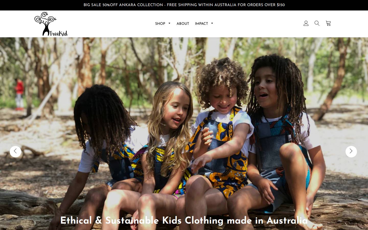 treekid.com.au homepage screenshot