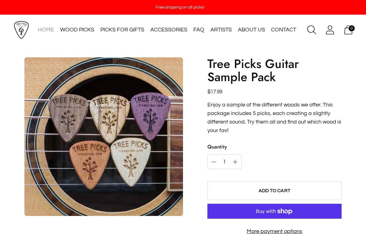 treepicks.com homepage screenshot