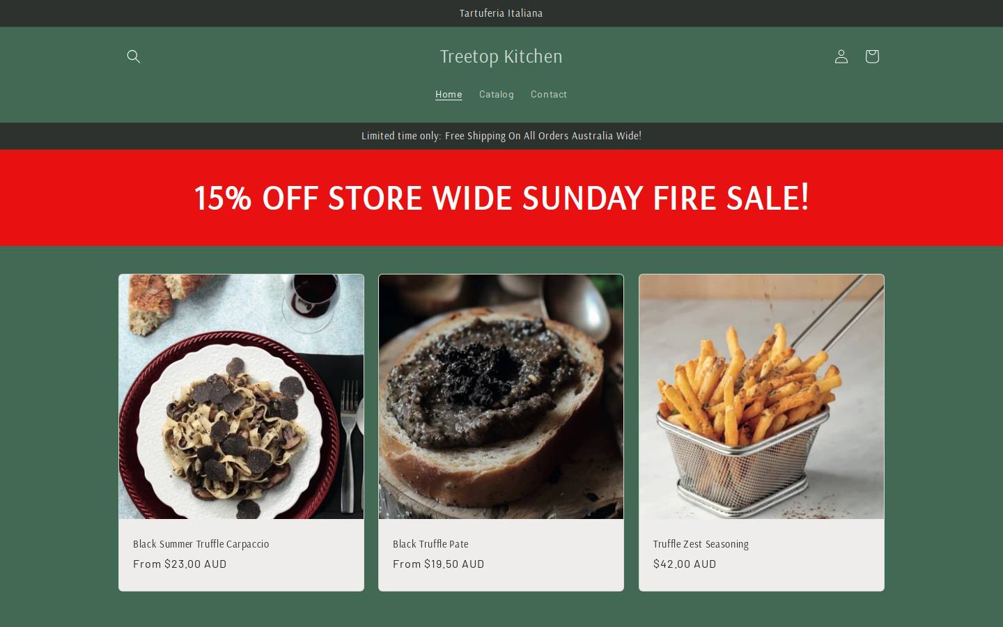 treetopkitchen.com homepage screenshot