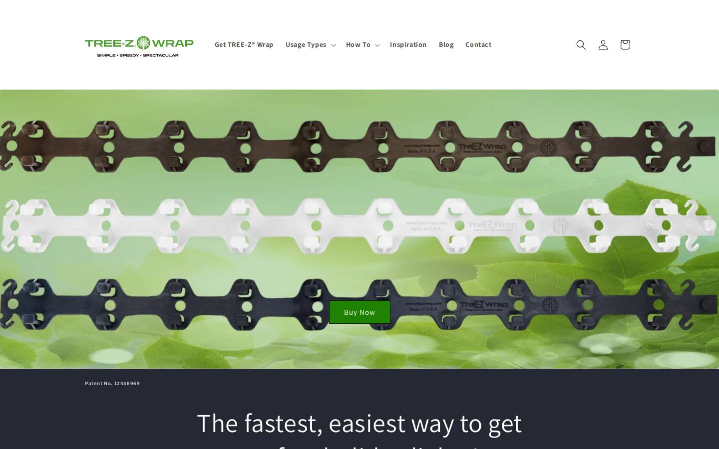 treezwrap.com homepage screenshot