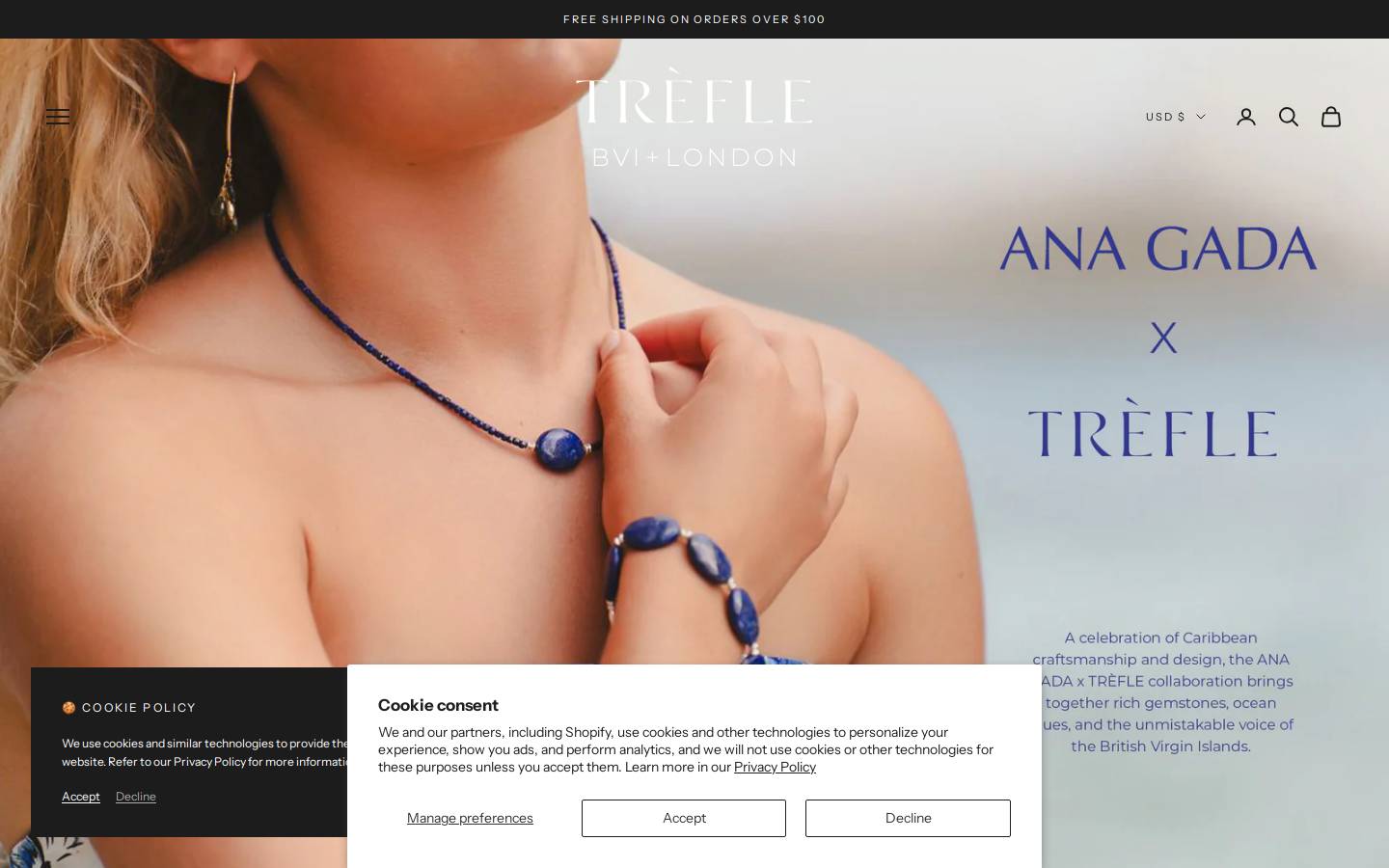 trefledesigns.com homepage screenshot