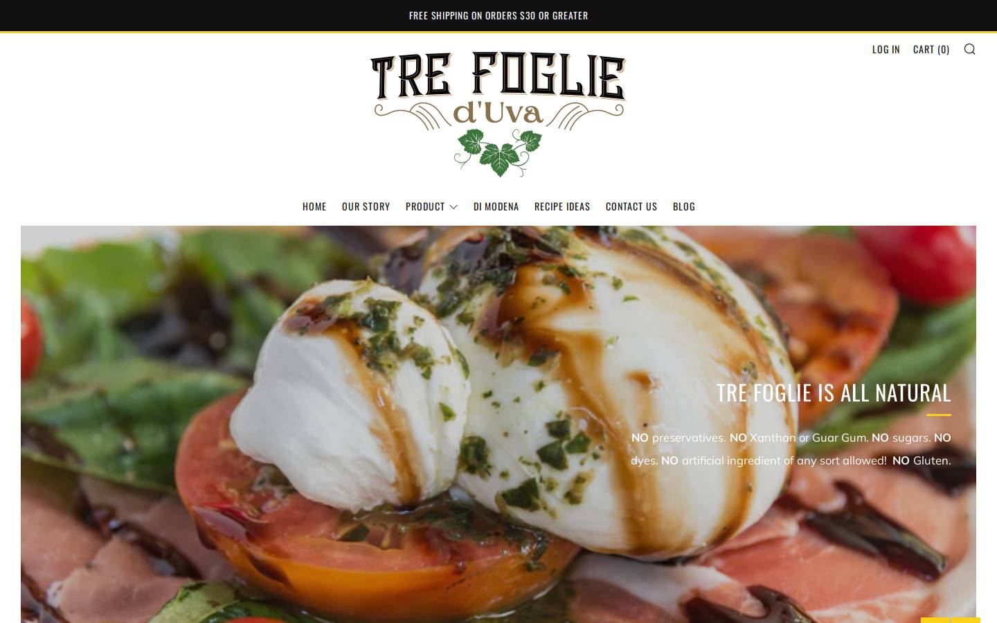 trefoglie.com homepage screenshot
