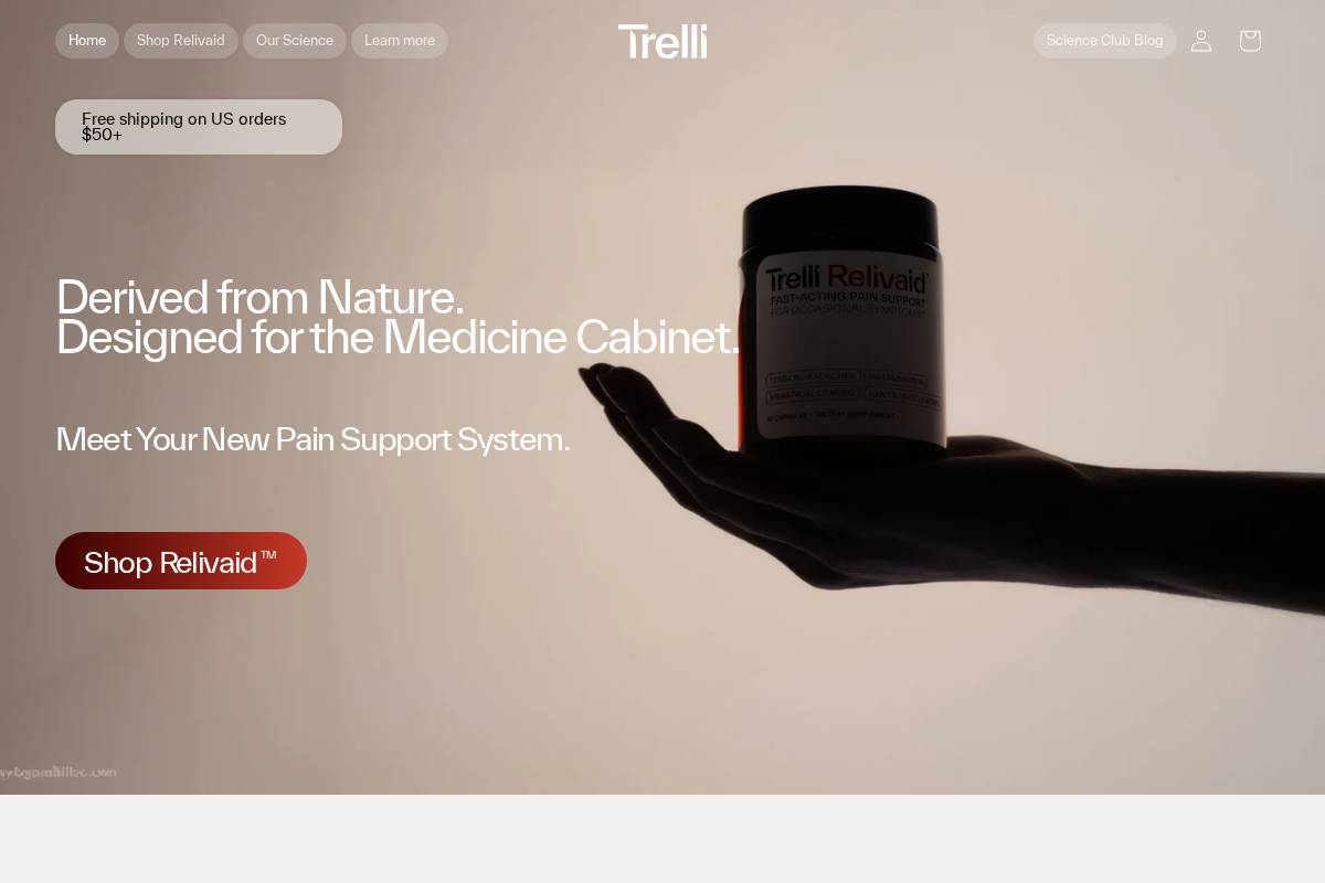 trelli.health homepage screenshot