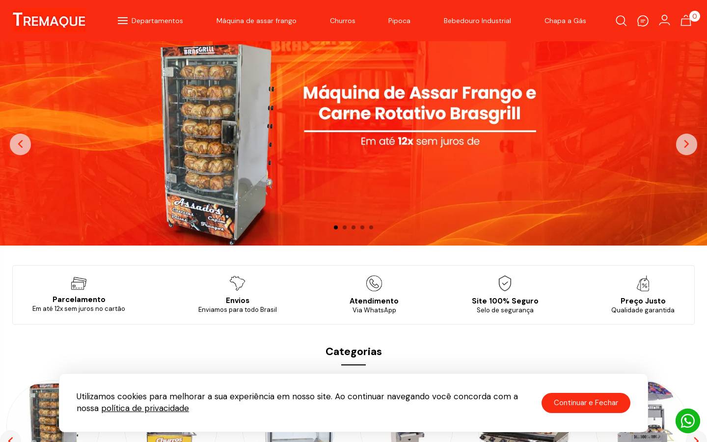 tremaque.com.br homepage screenshot