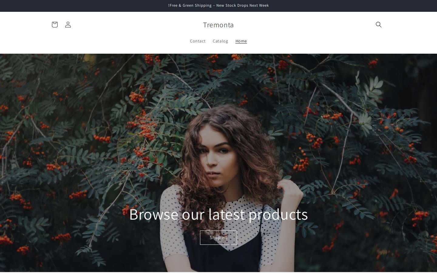 tremonta.com homepage screenshot