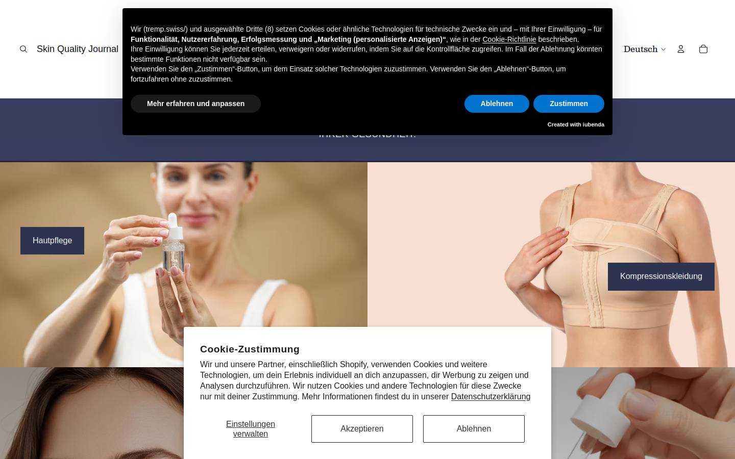 tremp.swiss homepage screenshot