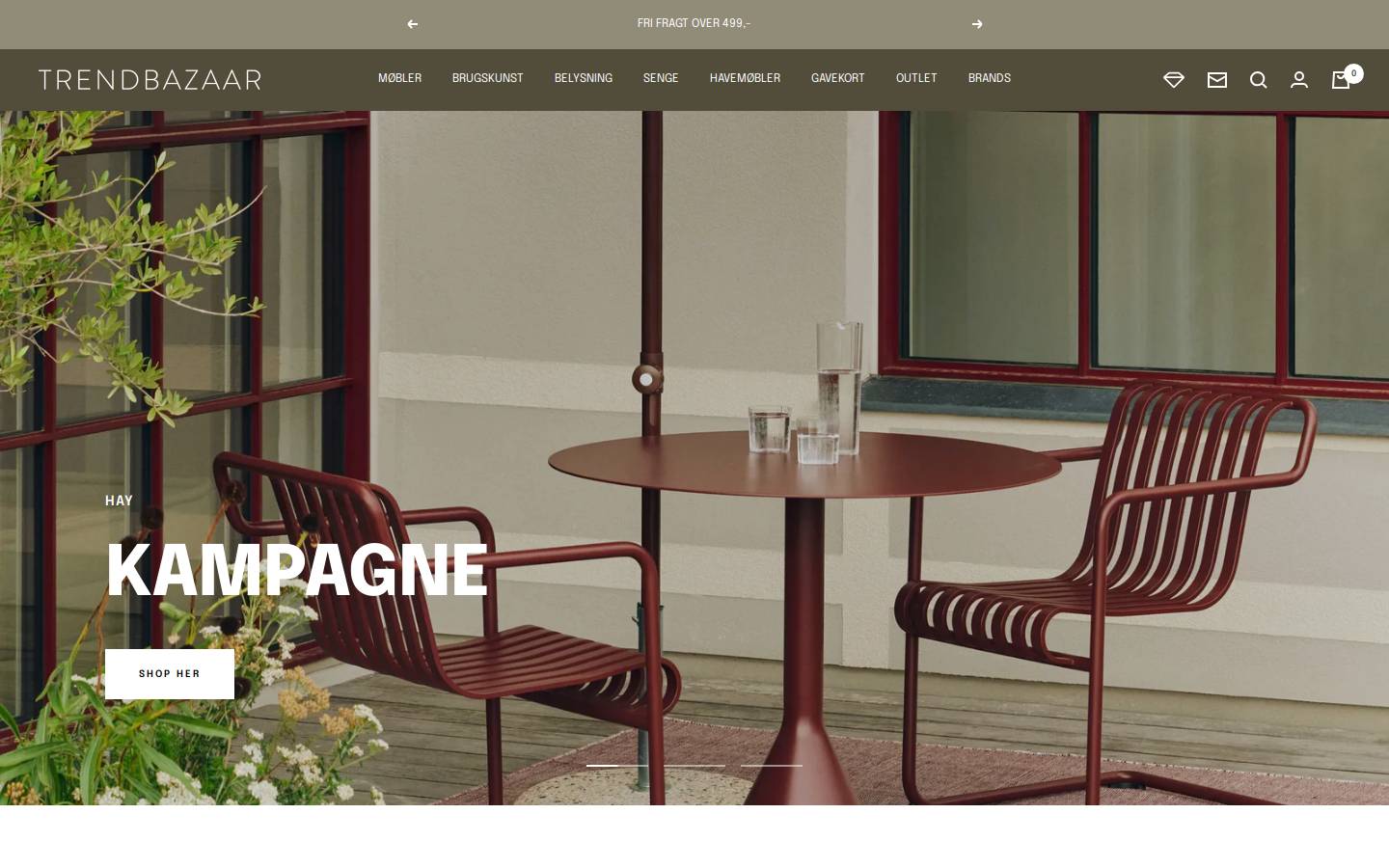 Trendbazaar homepage screenshot
