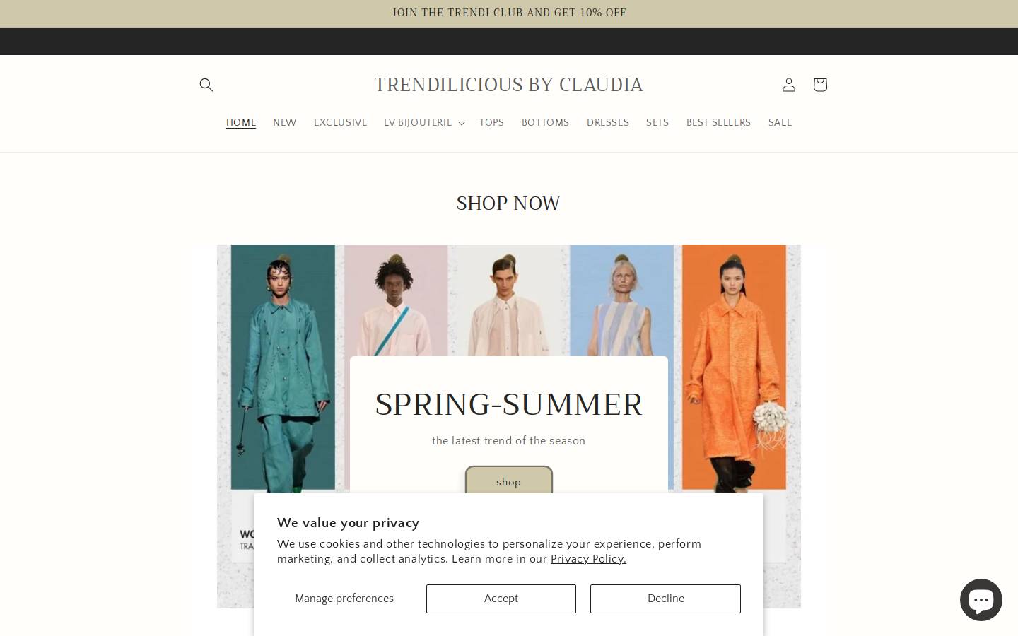 trendiliciousbyclaudia.com homepage screenshot