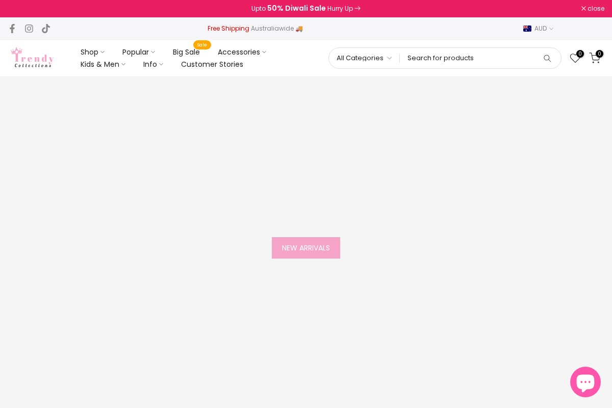Trendy Collections homepage screenshot