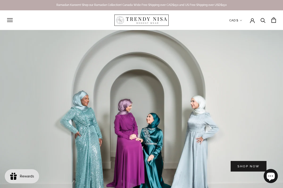 TRENDY NISA homepage screenshot