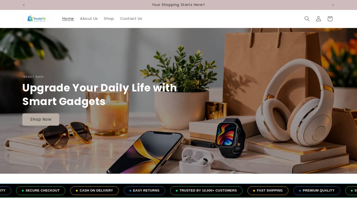 trendypik.com homepage screenshot