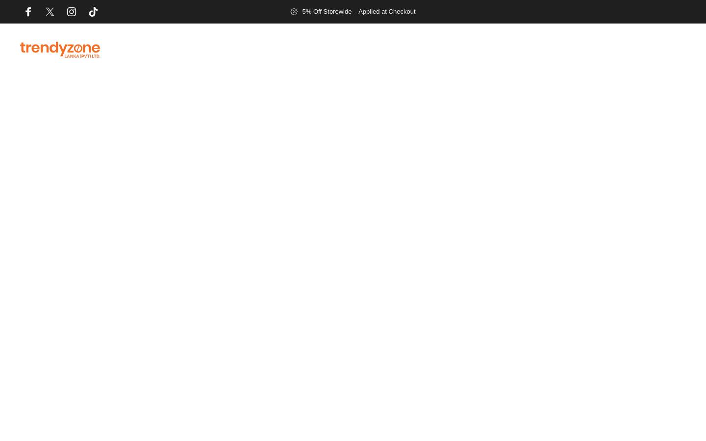 trendyzonelanka.com homepage screenshot
