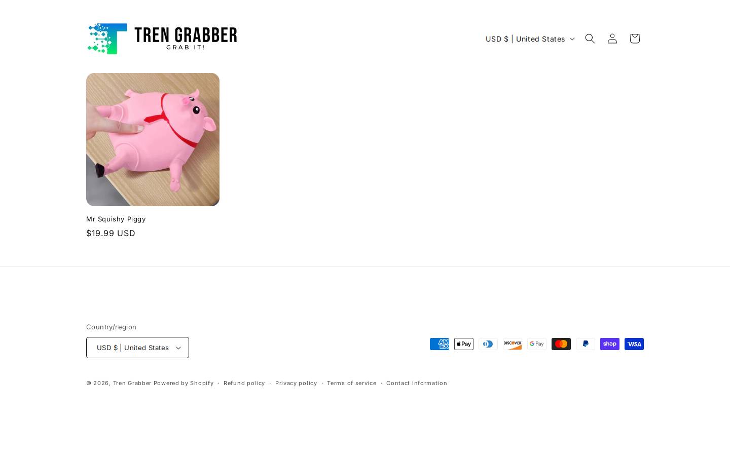 trengrabber.com homepage screenshot