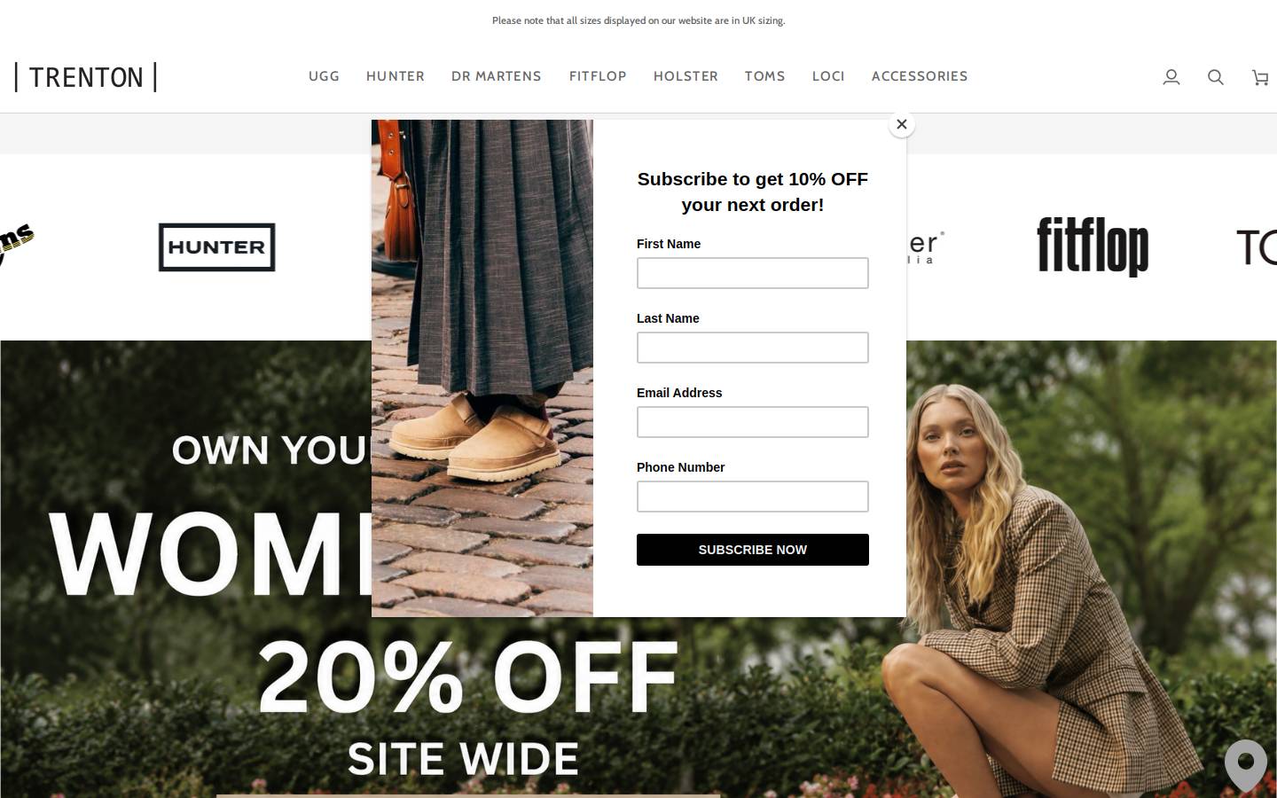 trenton.co.za homepage screenshot