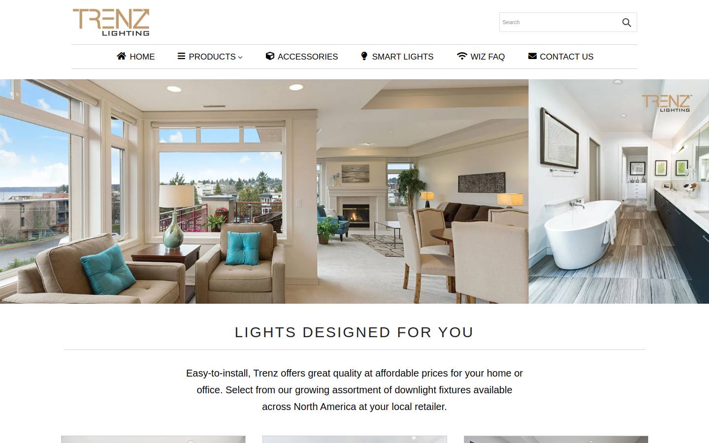Trenz homepage screenshot