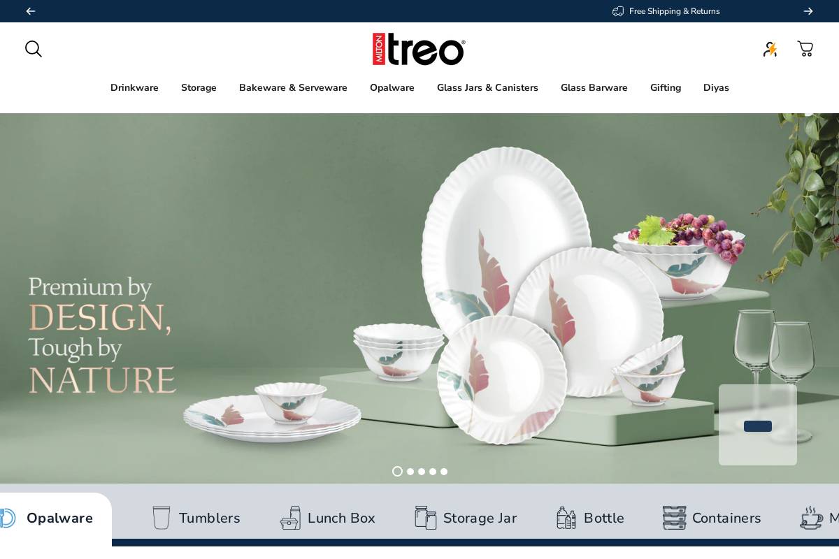 treo.in homepage screenshot