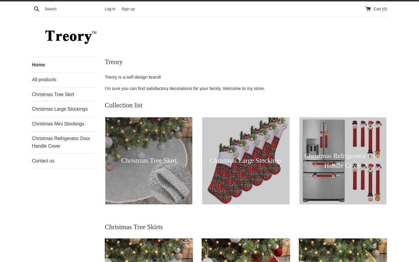 treory.com homepage screenshot
