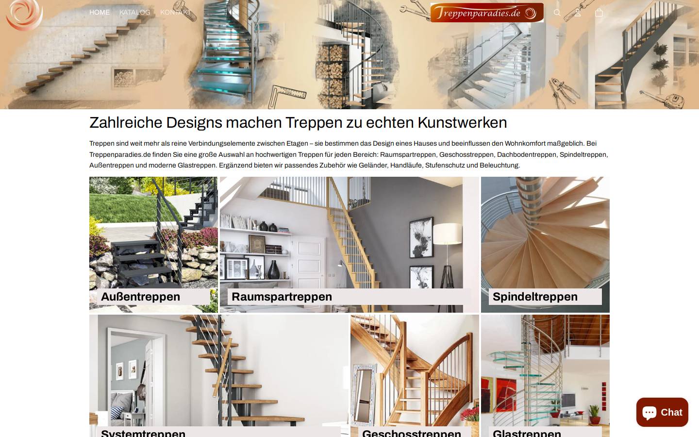 treppenparadies.de homepage screenshot
