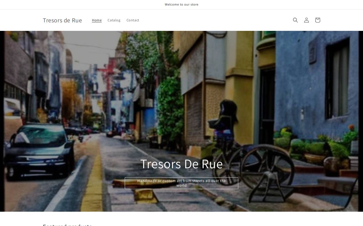 tresorsderue.com homepage screenshot