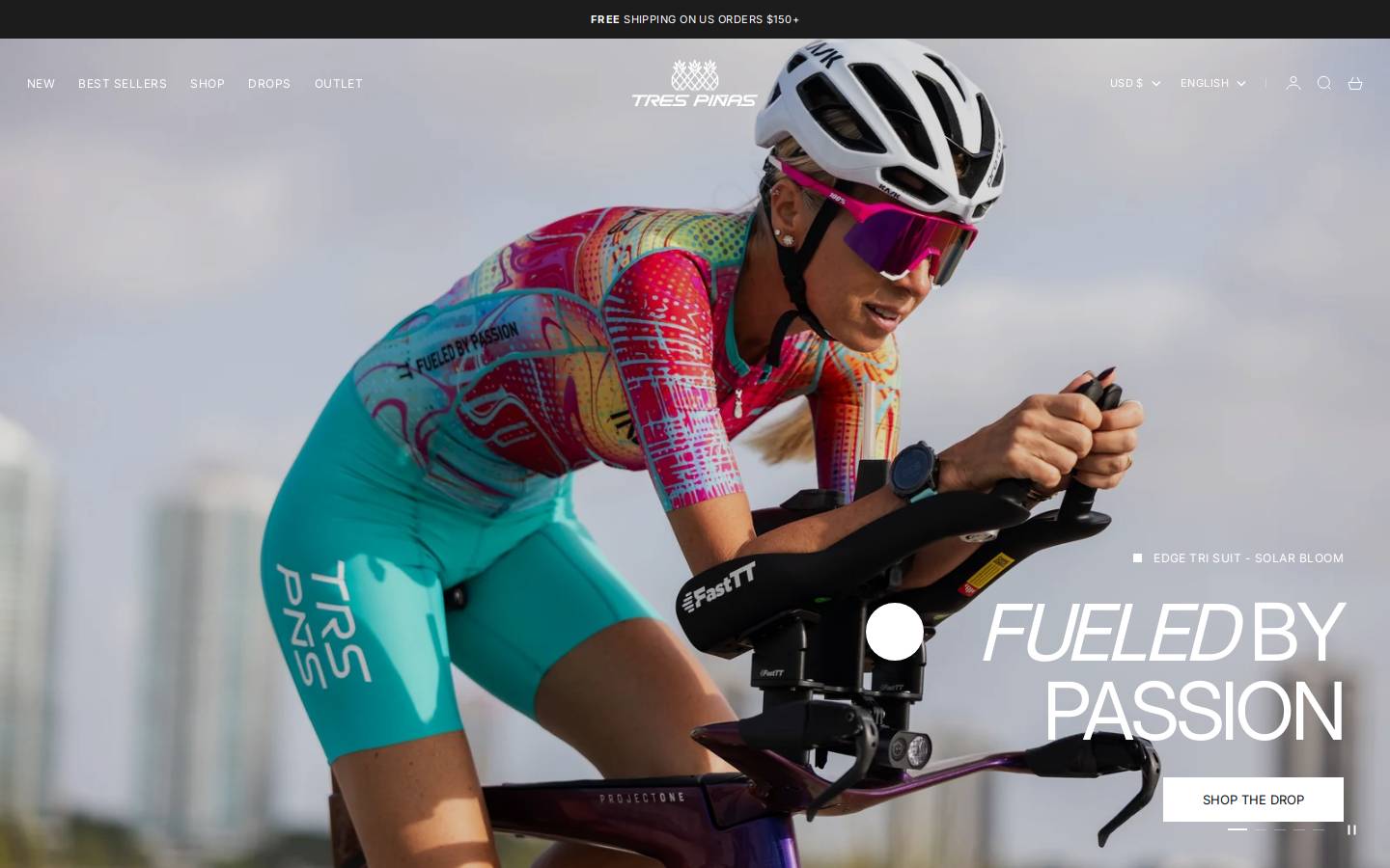 trespinas.com homepage screenshot